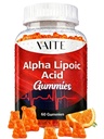 Alpha Lipoic Acid Gummies 1000 mg, ALA täydentää aivojen ja hermojen tukea, antioksidanttia, energiaa ...