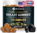 Shilajit for Miehet ja naiset - Shilajit Gummies - Shilajit Pure Himalajan ... 600mg Shilajit, 150 Gummies (75 Palvelua)