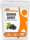 BulkSupplements.com Aronia Extract Powder - Aronia Berry Extract, Chokeberry Supplement - Gluteeniton, 1g per tarjoilu, 1kg (2,2 lbs) (Pakkaus 1)