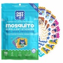 NATPAT Buzz Patch Mosquito Patch Stickers lapsille - Kasvipohjaiset ainesosat, ei-myrkyllinen - Alkuperäinen Kaikki Natural Citronella Essential Oil Insect Patch, DEET Free, Lasten, Lasten (60 Pack)