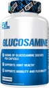 Evlution Nutrition Glukosamiini - 500 mg Glukosamiinisulfaatti - Joint Health Supplement - Liikkuvuuden ja joustavuuden tuki - 90 Tarjoilut