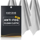 3 Pack Kuiva sumunesto kangas - Antifogging kangas päällystetty silmälasit naamarit Microfiber Cleaning Cloth Lens Pyyhkiä lasit, näyttö, suojalasit, uudelleen käytettäväksi ja kannettava