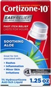 Cortizone 10 Maximum Strength Rauhoittava Aloe Relief No Mess Applicator, 1% Hydrokortisoni, nopeatoiminen, anti- litch Liquid for Bug Bites, Ihottuma, ekseema, psoriaasi, myrkyllinen Ivy, Oak & Sumac, 1.25 fl oz