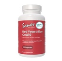 Sanar Naturals Red Yeast Rice, CoQ10 Supplement - Tukee Terve sydän toiminta, energia, ja kestävyys - ei-GMO, Gluteeniton, Vegan, 120 kapselia