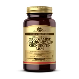 Solgar Glukosamiini Hyaluronihappoa MSM, 120 tablettia - Tukee Terveitä niveliä - Tukee valikoima liike-ja joustavuus - Extra Strength, kuorikala vapaa - ei-GMO, Gluteeniton - 40 tarjoilua