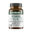 NutraMediax-vitamiini D3 ja K2 Immunosupport Supplement for Women & Men - Apua Tuki Heart Health - voi auttaa kalsiumaineenvaihdunnan (90 kapselia)