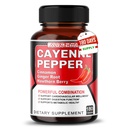 Cayenne Pepper Kapselit - Ultra Complex kaneli, inkivääri, Cardamom, Hawthorn Berry - Tuki digestio, verenkierto & yleinen hyvinvointi (180 laatikko 1)