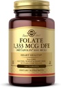 Solgar Folate 1 333 mikrog DFE, 100 tablettia - 800 mikrog Bio-Active Metafolin - Heart Health - Ei-GMO, Vegan, Gluteeniton, Dairy Free, Kosher - 100 tarjoilua