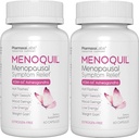 Menopausal Strength Symptom Relief auttaa torjumaan menopaussit, kuumat välähdykset, yöhiet ja mieliala Swings edistää levollista unta ja energiaa Boost - 60 kapselia (paketti 2)