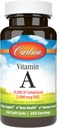 Carlson - A-vitamiinia, 10000 IU (3000 mikrog RAE), vesiliukoinen, Vision Health, 250 Softgels