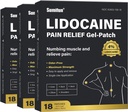 Sumifun 4% Lidokaiinikipua helpottavaa laastaria - 54 Count Patchs for Back, Olkapää, Lihas, nivelet, polvikipua lievittävä - Lower Back Pain Relief Products - Kipu Patches Maximum Strength Lidokaiini