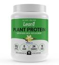 Lean1 Plant Based Protein Powder, Aterian korvaus, Vanilla Flavor, Clean Protein, 15 Tarjoilu