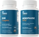Tobias Menopause Relief ja DIM Complex - Tuki Hormonaalinen tasapaino ja Menopausal Comfort, ei-GMO