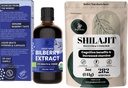Jungle Powders Organic Wild Bilberry Extract for Eyes Bilberry Supplement for Eyes, Shilajit Powder for Men 10:1 Extract Immuunituki Energy Supplement
