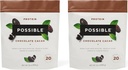 Protein Powder Chocolate Cacao - 20 g Vegan, Plant-Based Protein Mix - Ei-GMO, Ei-Dairy, Gluteenittomat - 3,5 g BCAAs - 9 Essential Aminohapot - 30 päivän toimitus - 2 Bag, 30 Tarjoilut