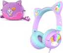 iClever Wired Kids kuulokkeet Cat korva Meow Lollipop & kuulokkeet Case Bundles