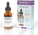NASALFRESH MD - Eucalyptus Essential Oil - Nenän kastelu - Runsaudenlievitys - Nenänpesun lisäaine - Korkealaatuinen Essential Oil - Puhdistaa ja kosteuttaa Nasal Passages - 1oz