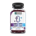 Zhou Gut Guru - Gut Health Gummies miesten ja naisten prebiootti ja probioottikuitu täydentää digestion ja Gut Health - 60 Vegan Gummies