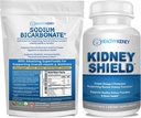 Organic Sodium Bicarbonate Alkaline Supplement 1.5LBS + Munuaisten suoja 120 Caps Munuaisten täydentää tukea normaali munuaistoiminta