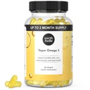 Earth & Elle Algae Omega 3 Supplement - Vegaani Omega 3 - Omega 3 Vegan Supplement w/Algae Oil & Vegan DHA - Auttaa Support Heart & Brain Health 1000 mg Per Serving - No Fishy Aftertaste 60 Softgels