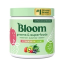 Bloom Nutrition Greens and Superfoods Powder for Digestive Health, Greens Powder, Dgestive Enzymes, Probiootit, Spirulina, Klorella for Bloating & Gut Support, Green Juice, 30 SVG, Mansikka Kiivit