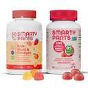 SmartyPants Kids Multivitamiini Gummies ja Probiootti Immuniteetti Bundle: Omega 3 Fish Oil (EPA/DHA), D3-vitamiini, C-vitamiini, B12, B6, Ruoansulatus- ja immuunituki täydentää (30 päivän tarjonta)
