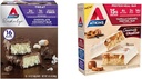 Atkins Chocolate Coconut Bar 16 Count, Vanilla Caramel Pretzel Proteiini Ateria Bar 5 Count