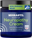 Basic Vigor Migrastil Neuropatia avustus Cream Extra vahvuus jalat, ja kädet. Made in the USA. Vegaani ja julma-vapaa, ei-Greasy, Hellä, Ei-Burning kanssa viilentävä vaikutus (4 oz.)
