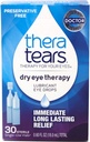 TheraTears Eye Drops for Dry Eyes, Dry Eye Therapy Lubricant Eyedrops, Säilöntäaineeton 30 injektiopulloa