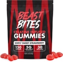 BEAST BITES - Creatine infused Gummies - 5g Creapure Creatiini Monohydraatti per Serving - NSF Certified for Sport - 30 Palvelimet