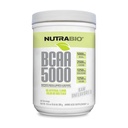 NutraBio BCAA 5000 Jauhe - Fermentoitu haarautunut ketju Aminohapot lihasten kasvua ja Recovery - luonnon makuja, makeuttajat, ja väritys, vegaaninen, Gluteeniton - makuton, 60 tarjoilua