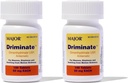 MAGROR Drinate - Dimenhydrinate 50mg Motion Pahoinvointi Tabletit - Pahoinvointilääkkeet - 100 tablettia (2 pakkaus)