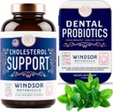 WINDSOR BOTANICALS Kolesteroli tuki täydentää ja hammasprobiootit tuoretta hengitystä Bundle