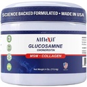 ALFA VITAMINS Alflexil Glukosamiini Plus Chondroitin Cream MSM & Collagen, tukee terveitä niveliä, nivelten ja lihasten kipu helpotus, parantaa liikkuvuutta, nopea imeytyminen, ja kosteuttaa ihoa, 4 Oz.