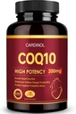 CoQ10 200mg Softgels with PQQ & Omega 3, Maksimi-imukyky Coenzyme Q10, Powerful Antioxidantti for Heart & Energy Health, 120 Count, 4 kuukauden toimitus, ei-GMO