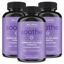 Soothe Hormoni Balance for Women + Kilpirauhasen tuki naisille (3-pakkaus) ... Cortisol Manager, Mood Support, & Metabolia Booster