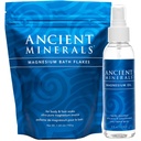 Antiikin mineraalit Magnesium Bath Flakes ja magnesium öljyruisku Bundle - Pure Aito Zechstein Kloridi