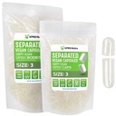 XPRS Nutra Vegan Koko 3 Erilliset kapselit- 1000 Count Premium Tyhjä Caps Erotettu laukut - Tyhjä Tyhjät kapselit - Pillerit DIY täydentää täyte