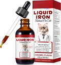 Rauta täydentää Kissat, 60ML Liquid rauta Folate ja B12 tukee anemiaa, alhainen Enery tasot ja letargia, edistää Red Blood Cell Formation ja veren terveys
