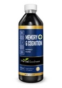 Herbal Goodness Memory and Cognition Liquid Extract 12oz - Tukee Mental Clarity, Energy & Immuunitoiminto - Organic Natural Supplement Ginkgo, Sage & Lion