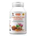 ANDREW LESSMAN Turmeeric 400 mg - 60 kapselia - 95% Curcuminoidit kuin fosfolipidi Complex optimaalinen hyöty ja imeytyminen, korkea potenssi Standardoitu uute, pieni helppo niellä kapselit