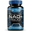WELLNESS LABSRX NAD Supplement, 1500 mg - USA Made Liposomal NAD+ Täydennys Resveratrol, NAD Plus Boosting - Tuki soluterveyden, kestävyys & terve ikääntyminen - Ultra vahvuus kapselit