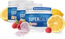 Nello Supercalm Drink Mix - Ashwagandha KSM 66, Magnesium Glycinate, L-Theanine, D3-vitamiini - Ashwagandha juuriuute, Magnesium & L-Theanine Supplement - (30 Servings) - 3 pakkaus