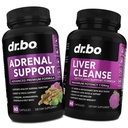 Lisämunuaisten tuki Cortisol & maksa Cleanse Detox täydennysosa - lisämunuaisen väsymys täydentää Cortisol terveys - maksan sappirakko hoito Formula kapselit & luonnollinen maito Thistle Voikukka täydentää