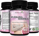 Pueraria Mirifica kapselit - Luonnollinen rintojen lisälaite pillereitä naisille - Rintojen laajentumisen pillereitä - rintojen kasvua, emättimen terveys, menopause helpotus, ihon ja hiusten terveys - 90 vegaani kapselia