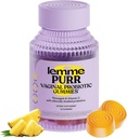 Lemme Purr emätin Probiootti Gummies for Women - Balanced pH, Terve Odor, Hiivatasapaino & Flora Support + C-vitamiinin immuuniterveyteen - maukas ananas (60 kreivi)