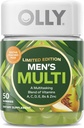 Olly Miesten Multi, Vitamiinit A, C, D, E, B, Sinkki, Limited Edition, Juhla salametsästetty siideri - 50ct
