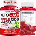 Keto ACV Gummies Advanced Weight Loss - Sokeriton ACV Keto Gummies - Gummy Supplement for Women and Men - Detox - Apple Siideri Viinietikka - Apple Flavor