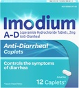 Imodium AD Ripuli Ripuli Caplets with Loperamide Hydrochlorothiade, 12