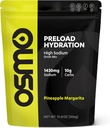 Osmo Preload Hydration Pre Treenout Powder Pouch - Sisältää korkean natriumbikarbonaatti, magnesium, kalium, karbs ja vitamiinit, Ruokosokeri, Beat Cramps & Dehydration - Ananas Margarita (Puch)